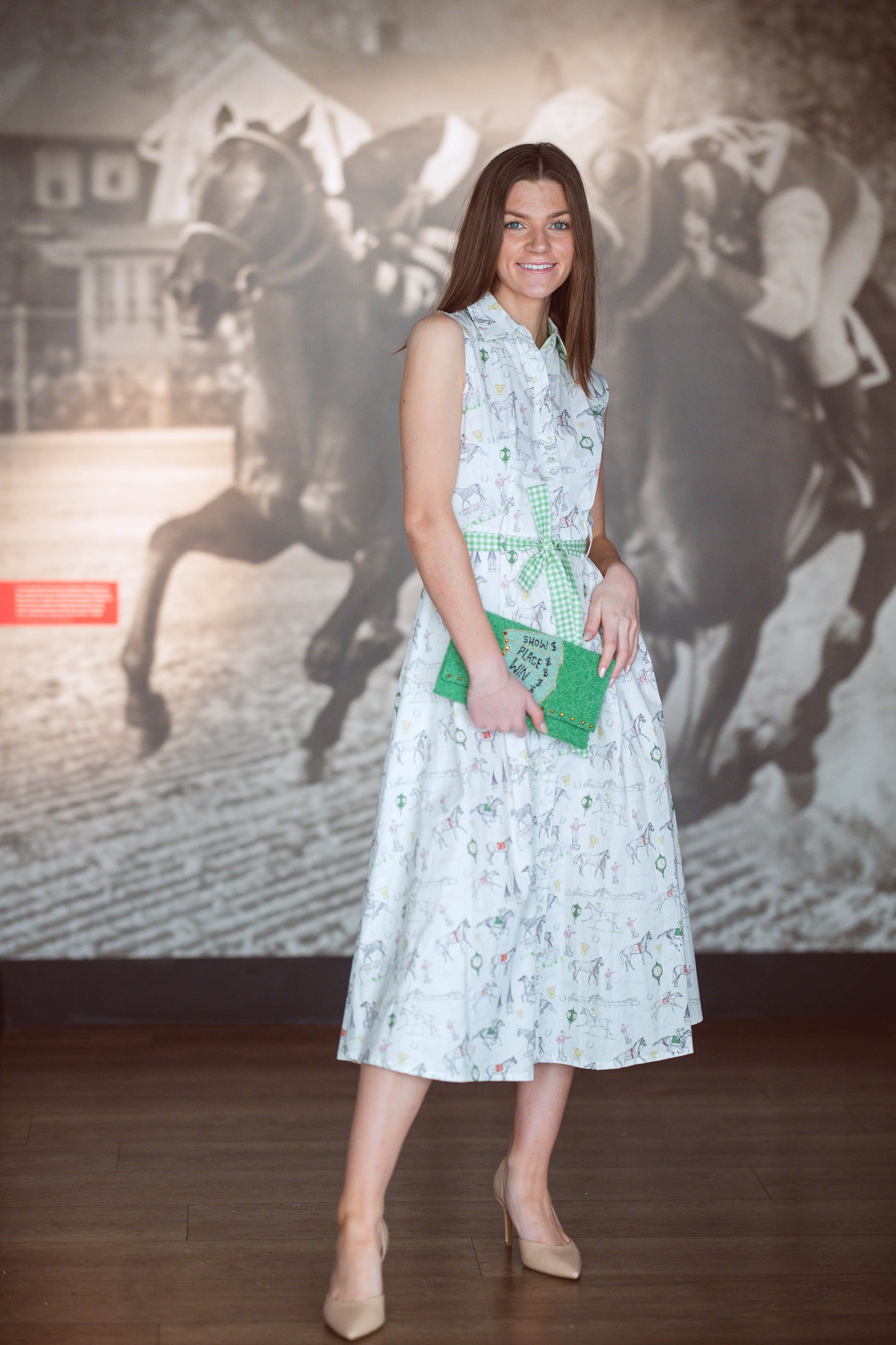 Racing Around Shirt Dress