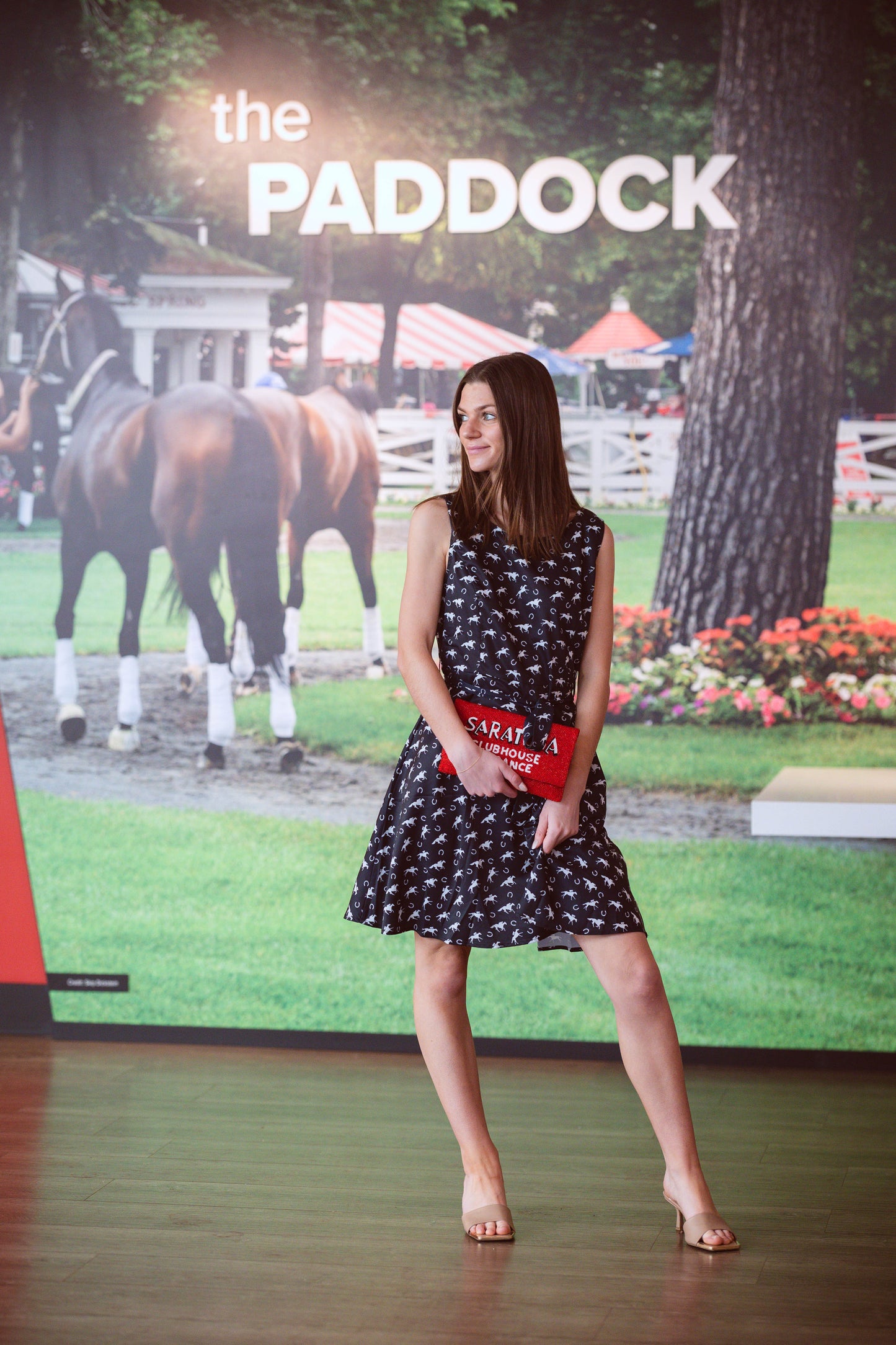 Horse Racing Flare Dress