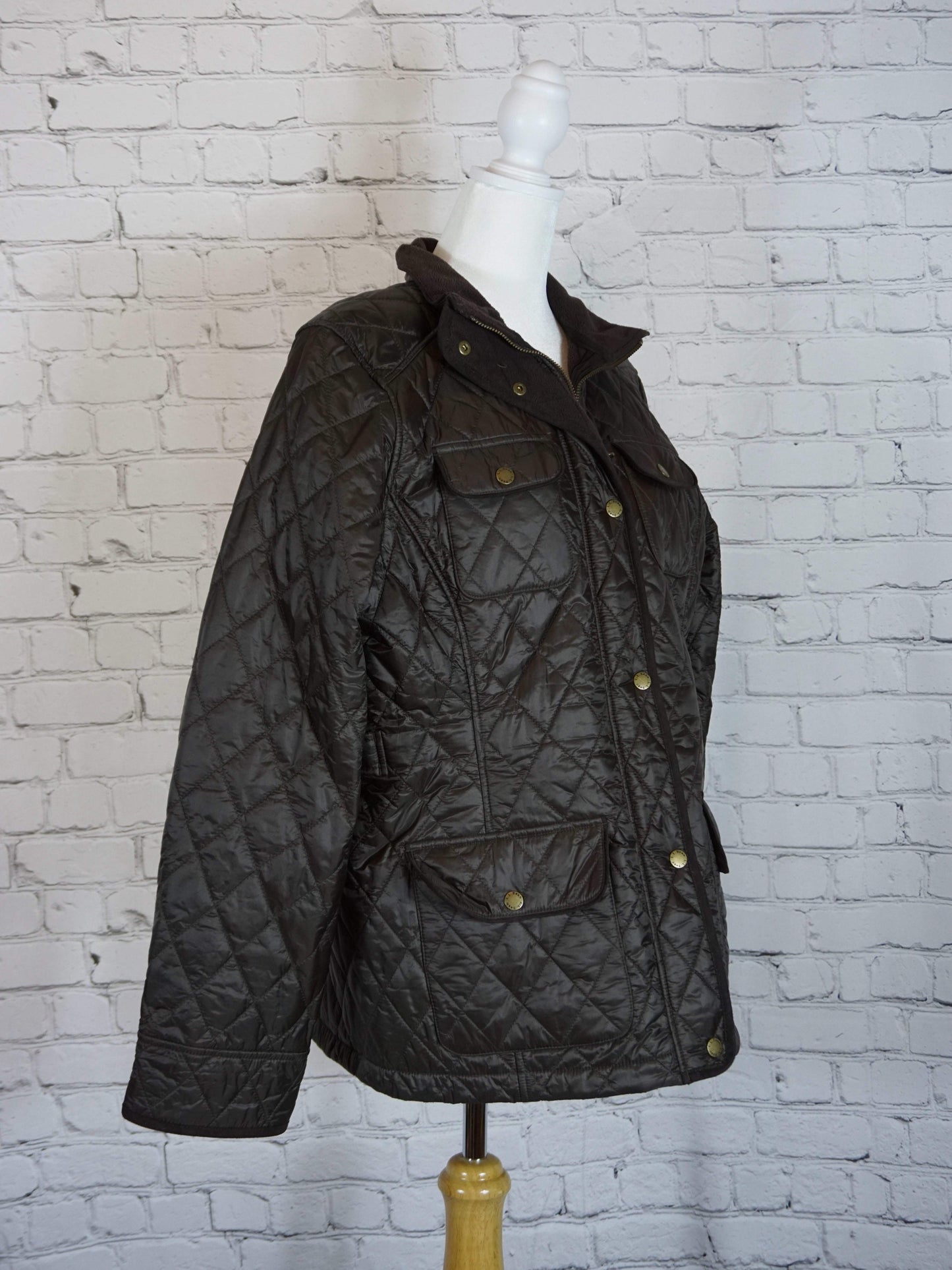 LL Bean Women's Quilted Riding Jacket Size L