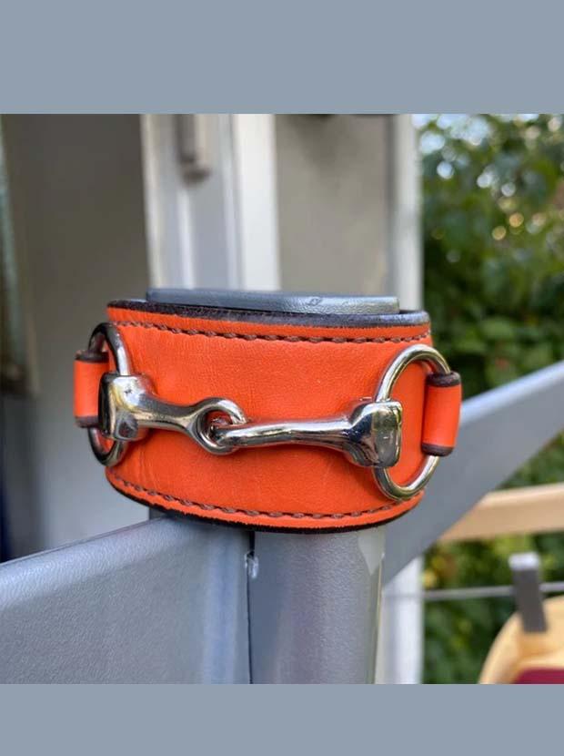 Rebecca Ray Snaffle Cuff Bridle Leather Bracelet