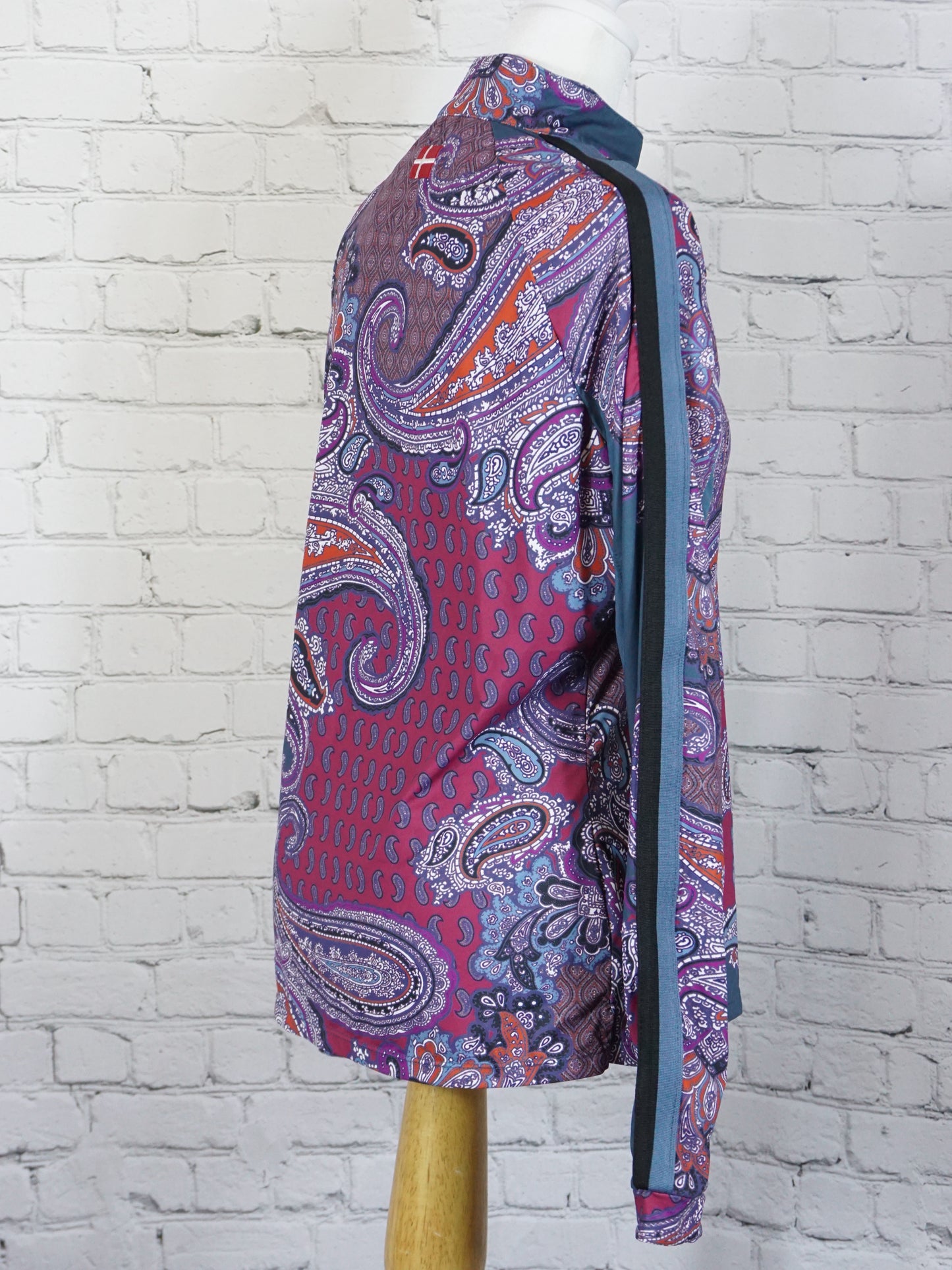 Kastel Denmark Quarter Zip Paisley Long Sleeve