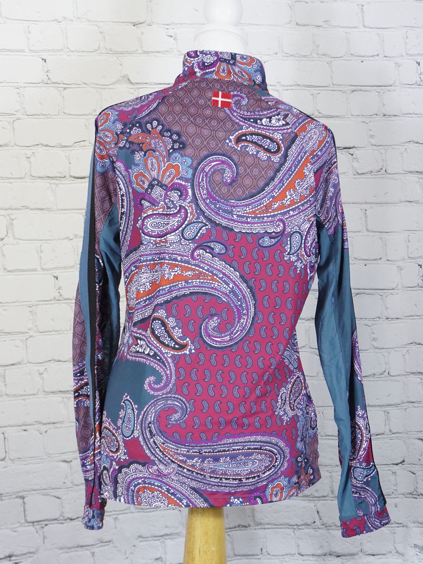 Kastel Denmark Quarter Zip Paisley Long Sleeve