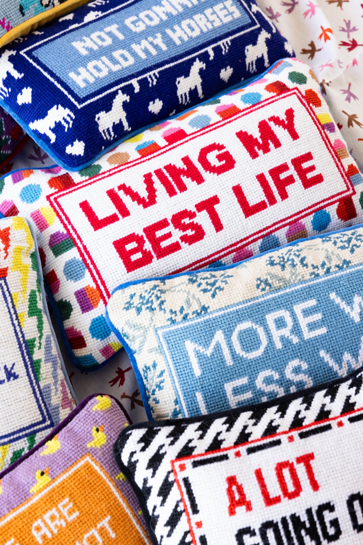 Best Life Needlepoint Pillow