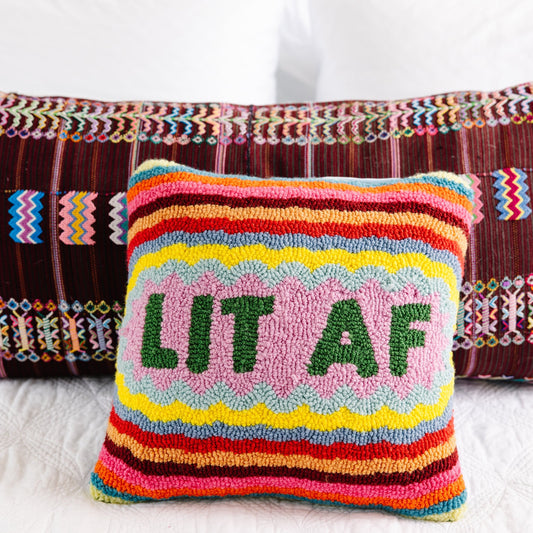 Lit AF Pillow