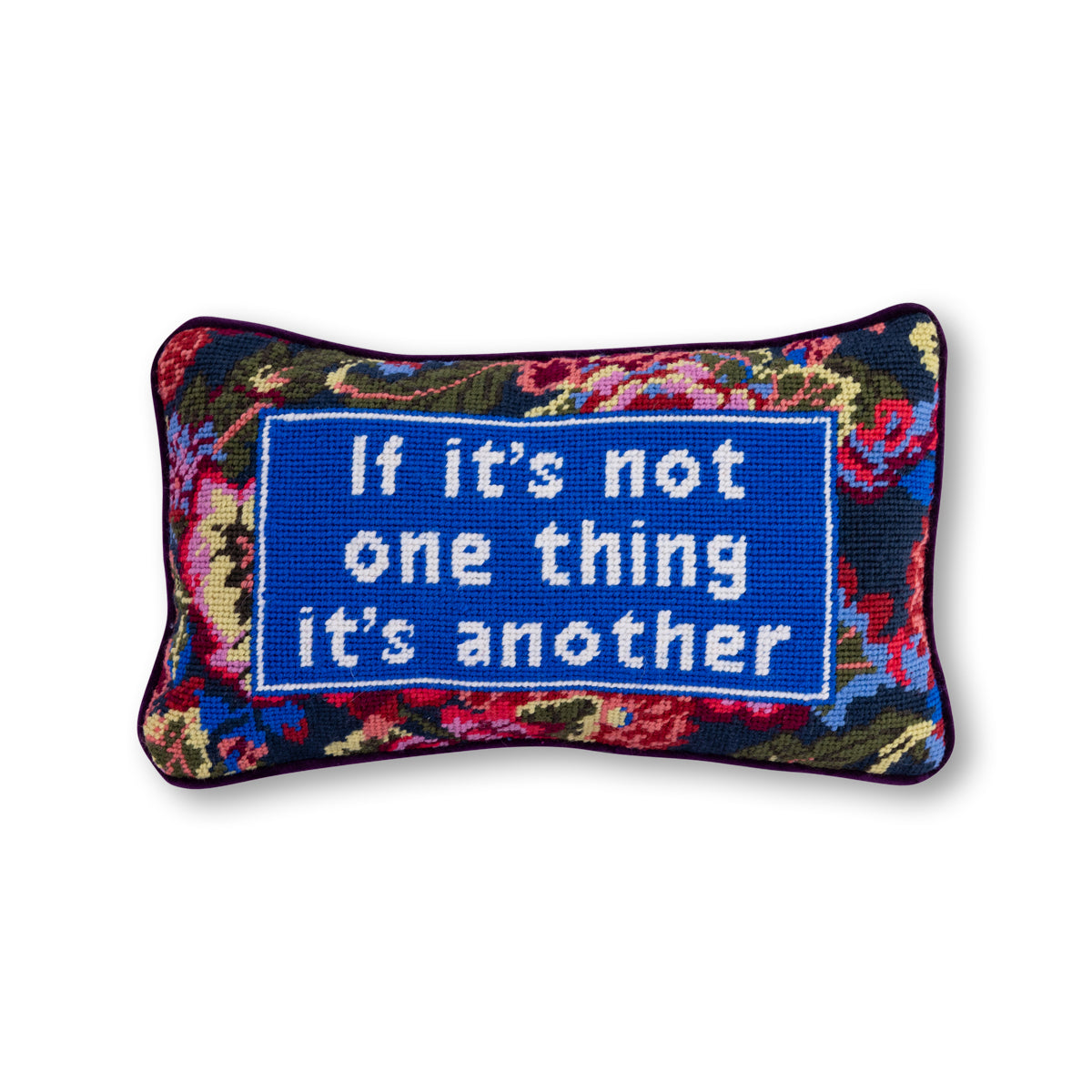 Not One Thing Needlepoint Pillow