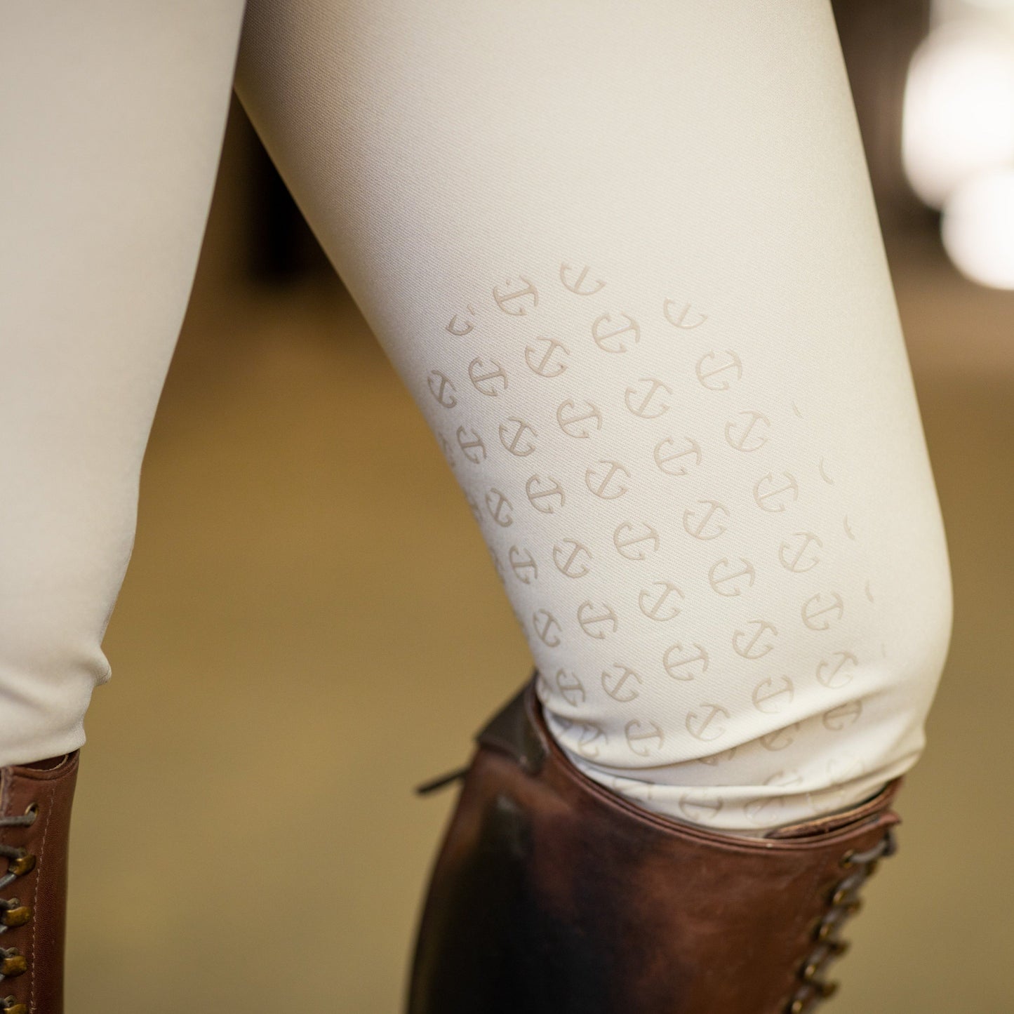 Halter Ego Megan Knee Patch Breeches - Beige