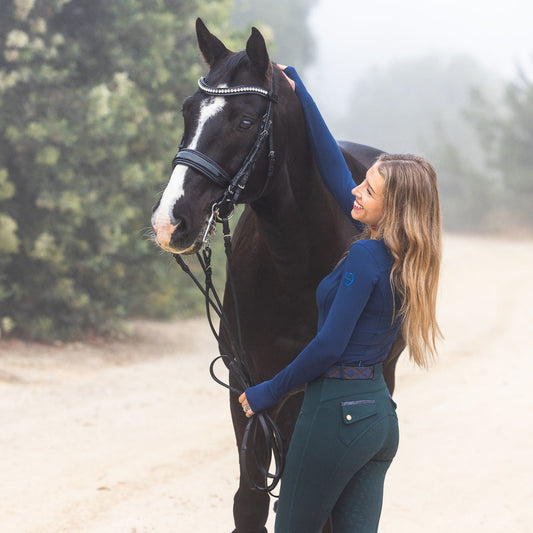 Halter Ego Kimberly Full Seat Breeches - Emerald Green