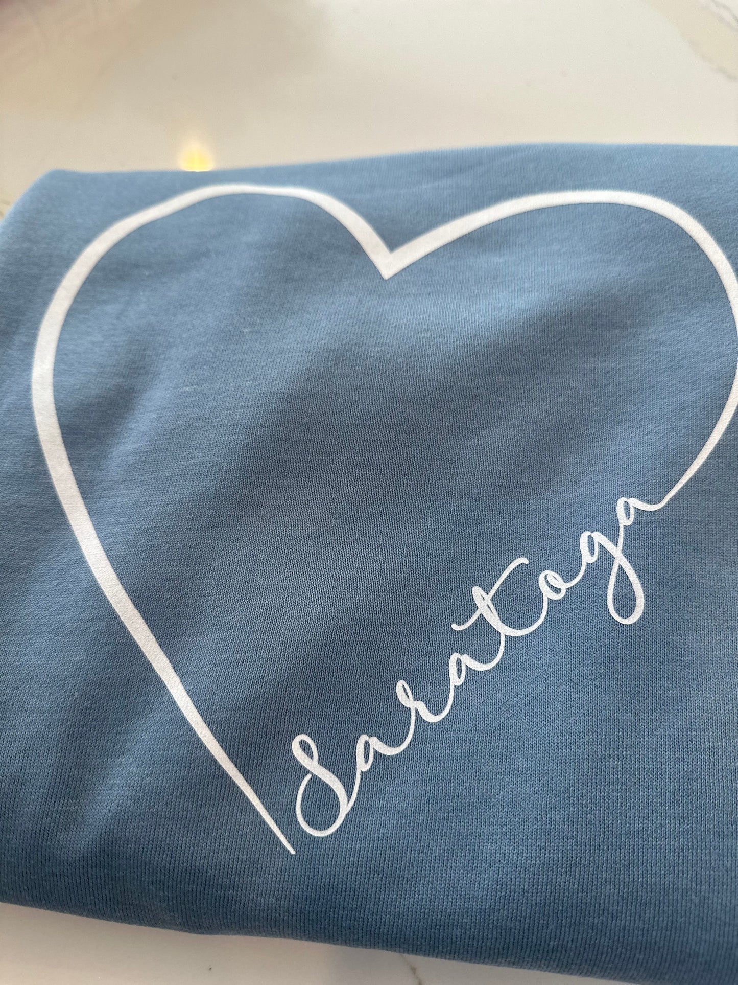 Saratoga Love Crewneck Blue