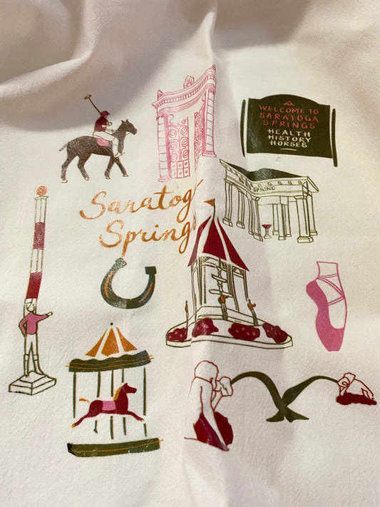 Saratoga Landmark Tea Towel