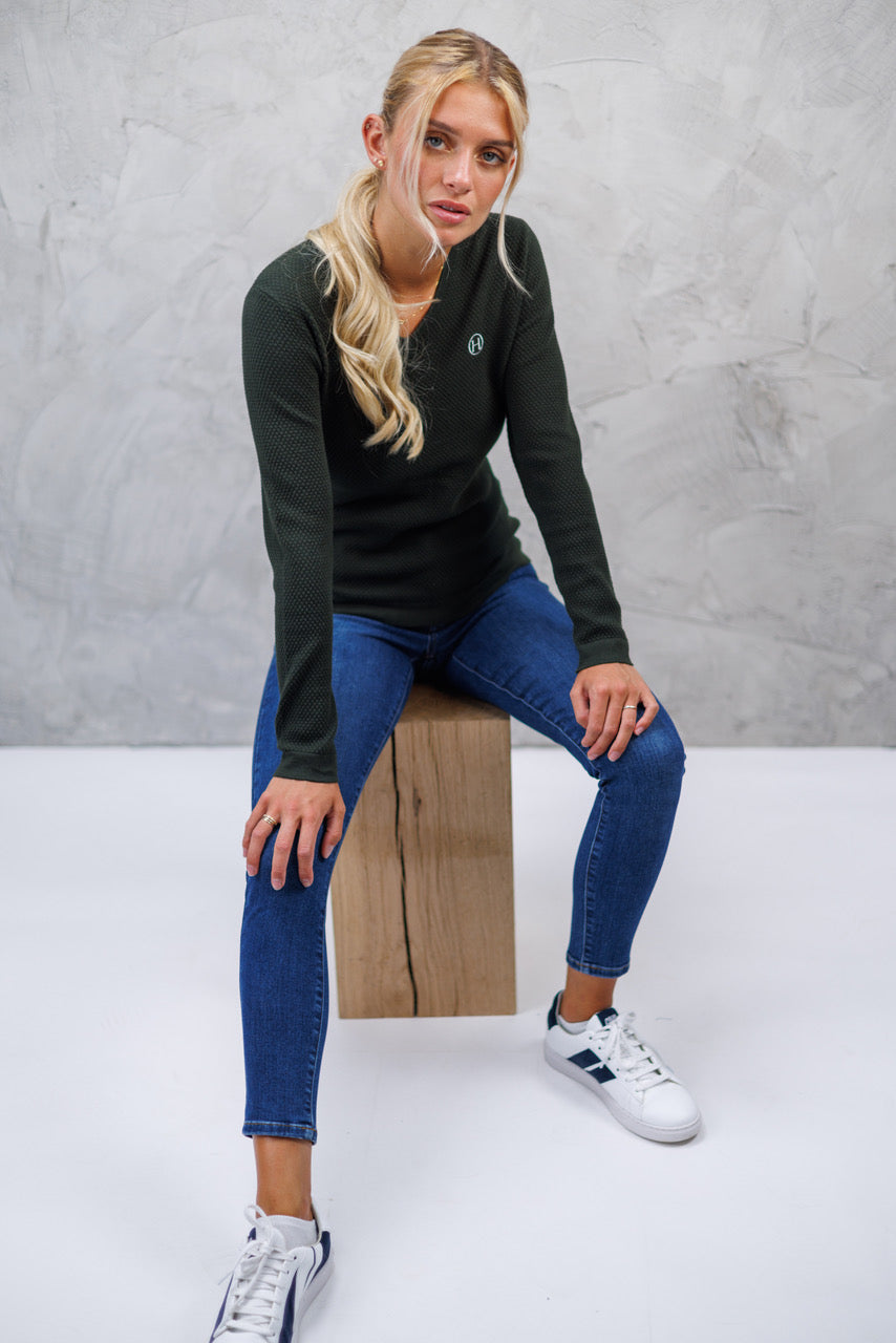 Harcour Toulon Womens V-Neck Pullover