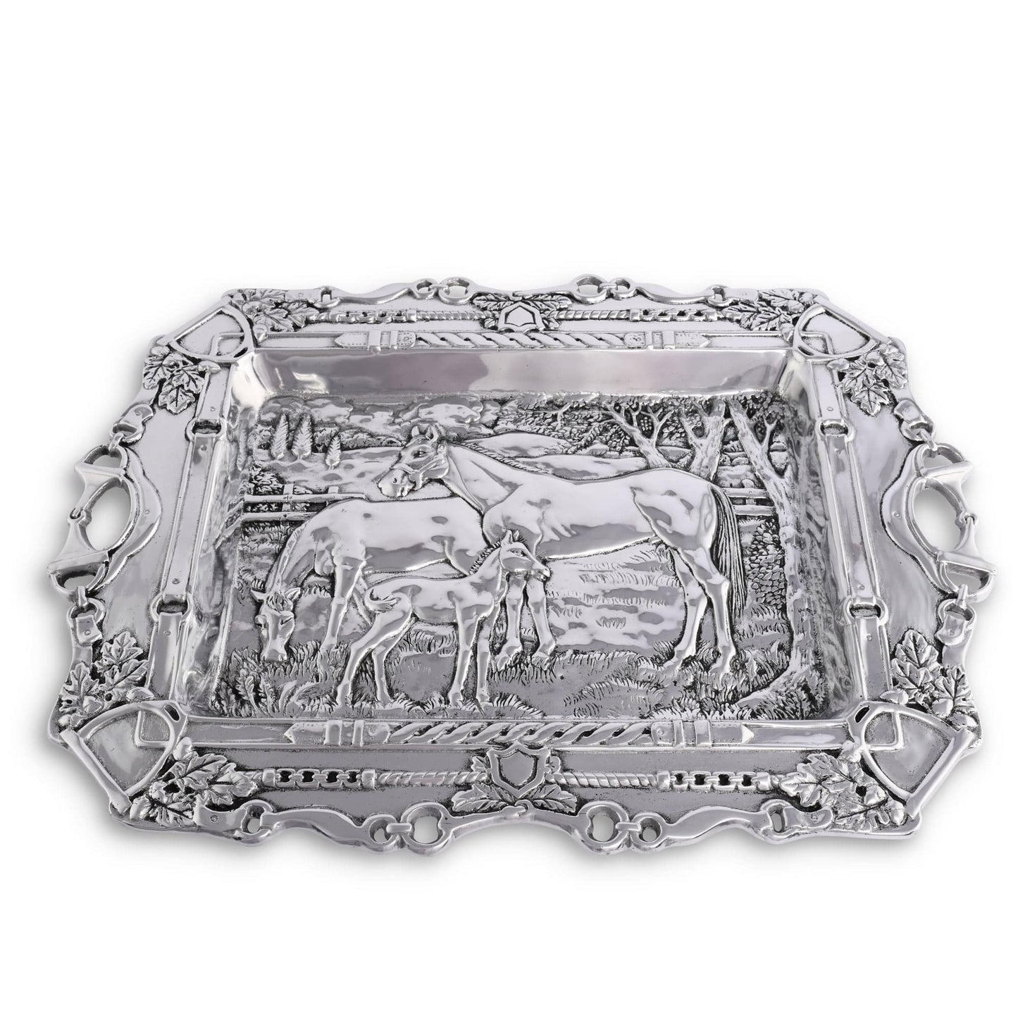 Grazing Horses Parlor Tray