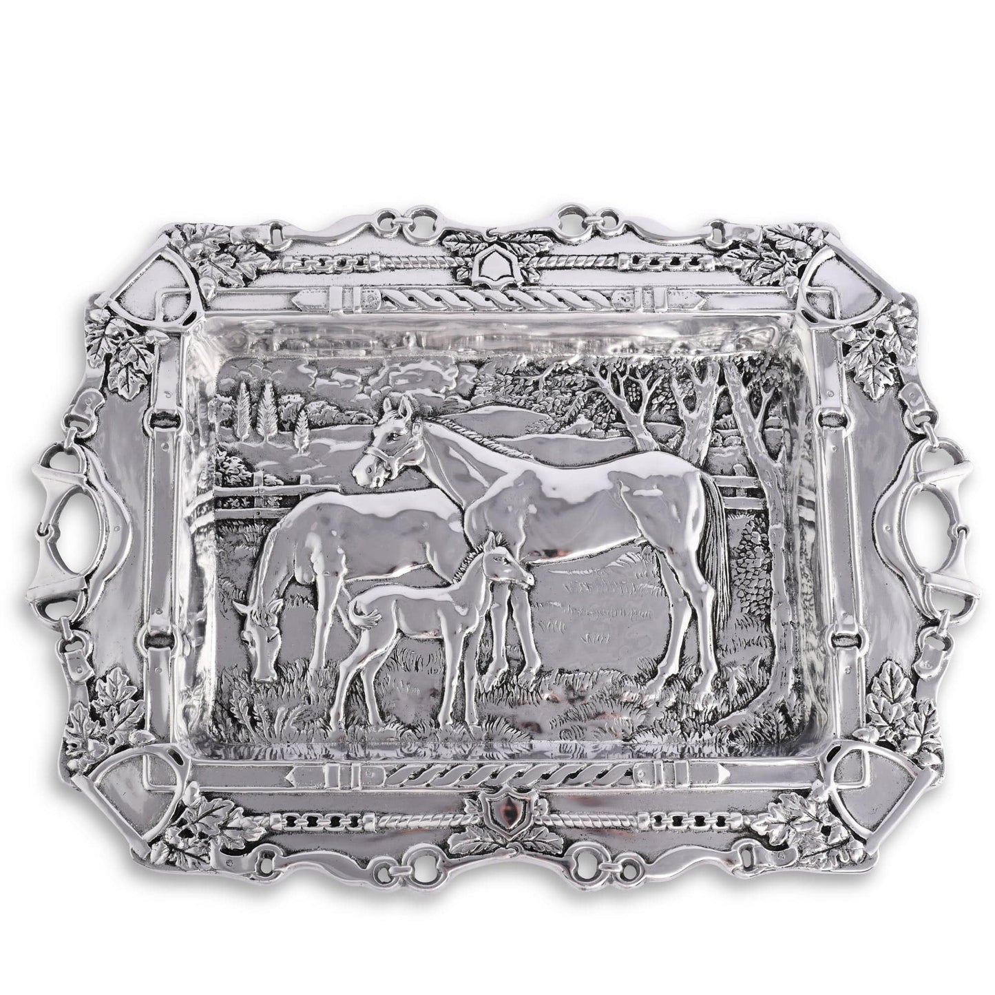 Grazing Horses Parlor Tray