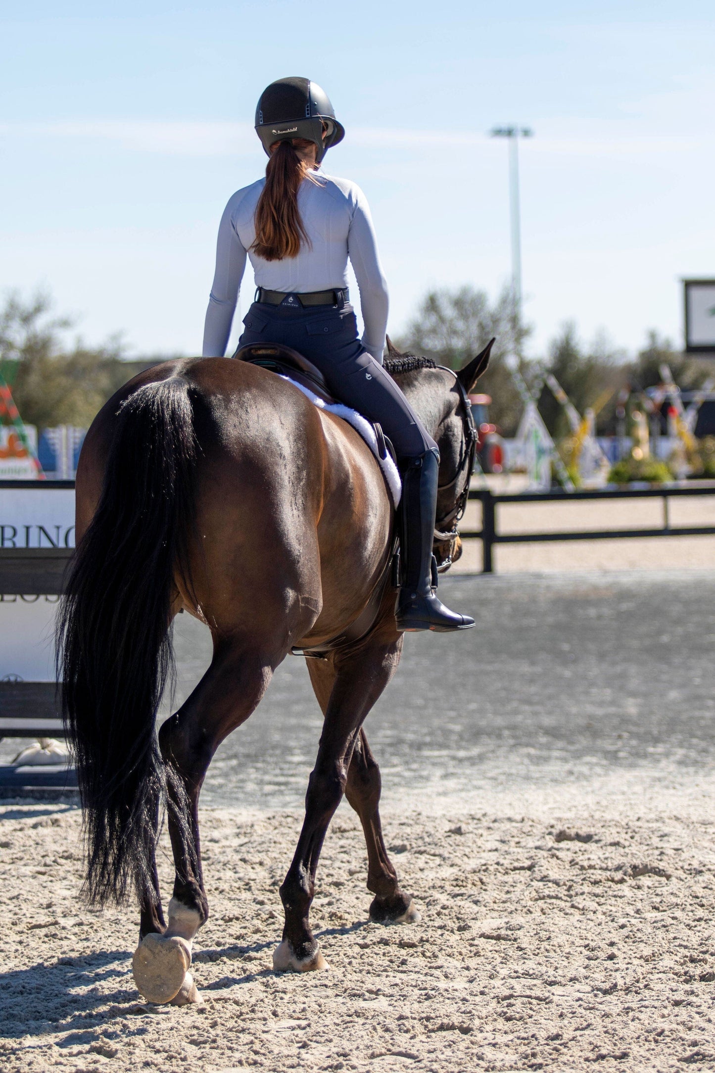 Criniere Brianne Riding Breeches in Steel Blue