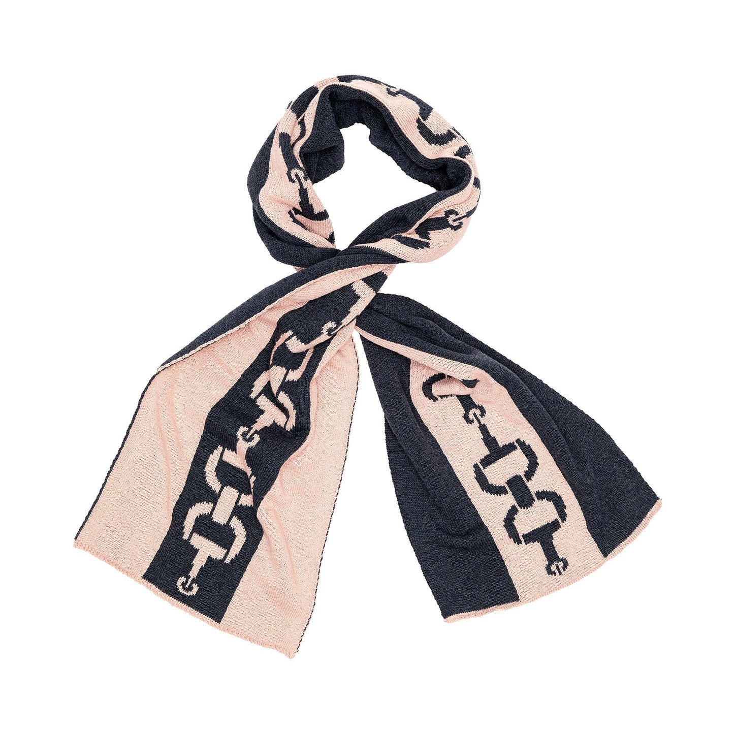 Snaffle Bit Striped Scarf