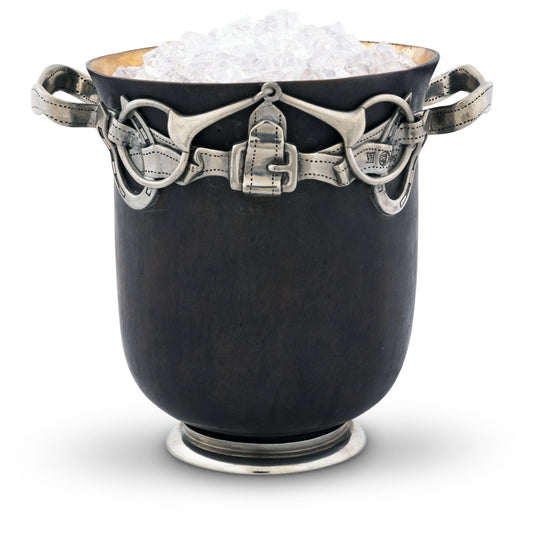 Equestrian Bronze Ice Bucket