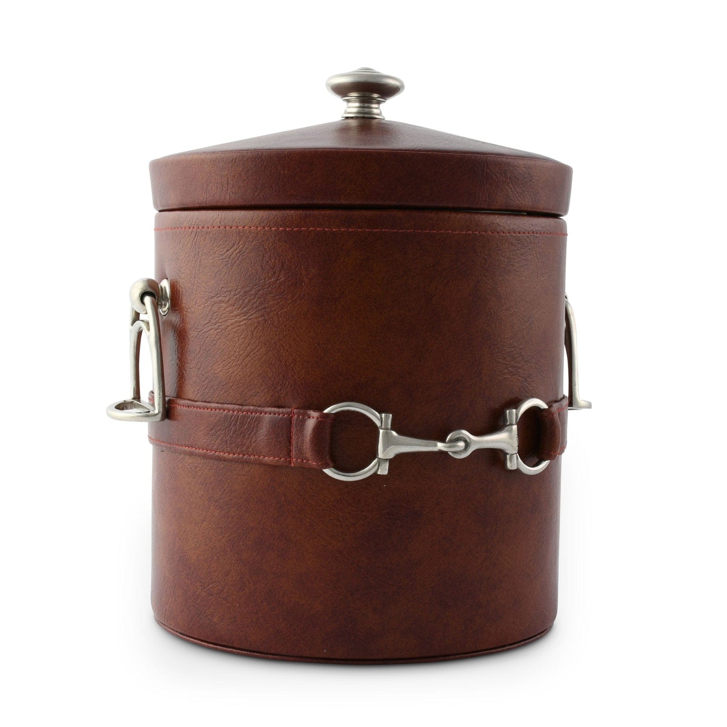 Equestrian Horse Bit Vegan Leather Ice Bucket