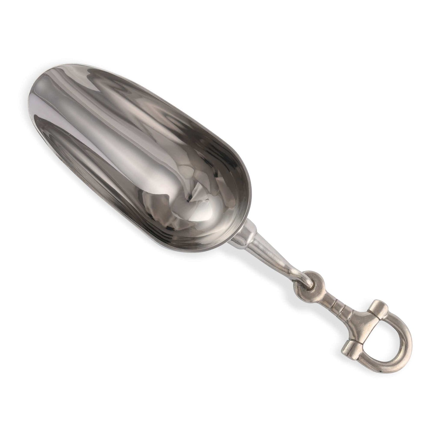 Equestrian Horse Bit Pewter Handle Ice Scoop