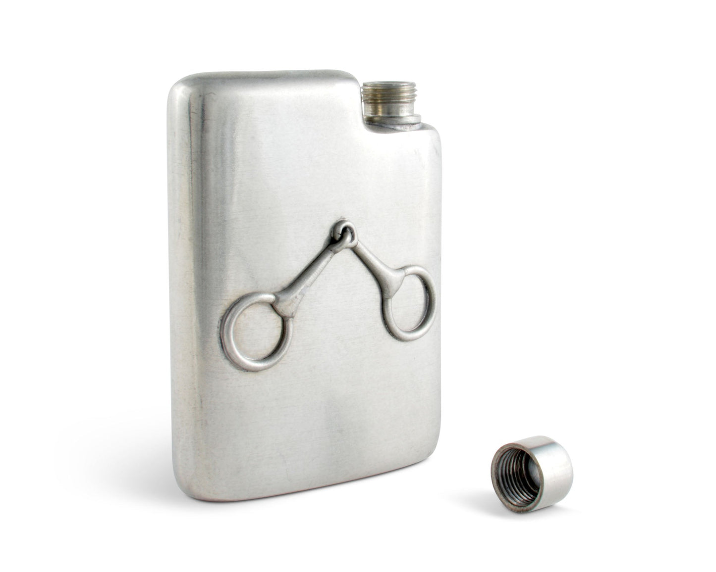 Equestrian Pewter Flask