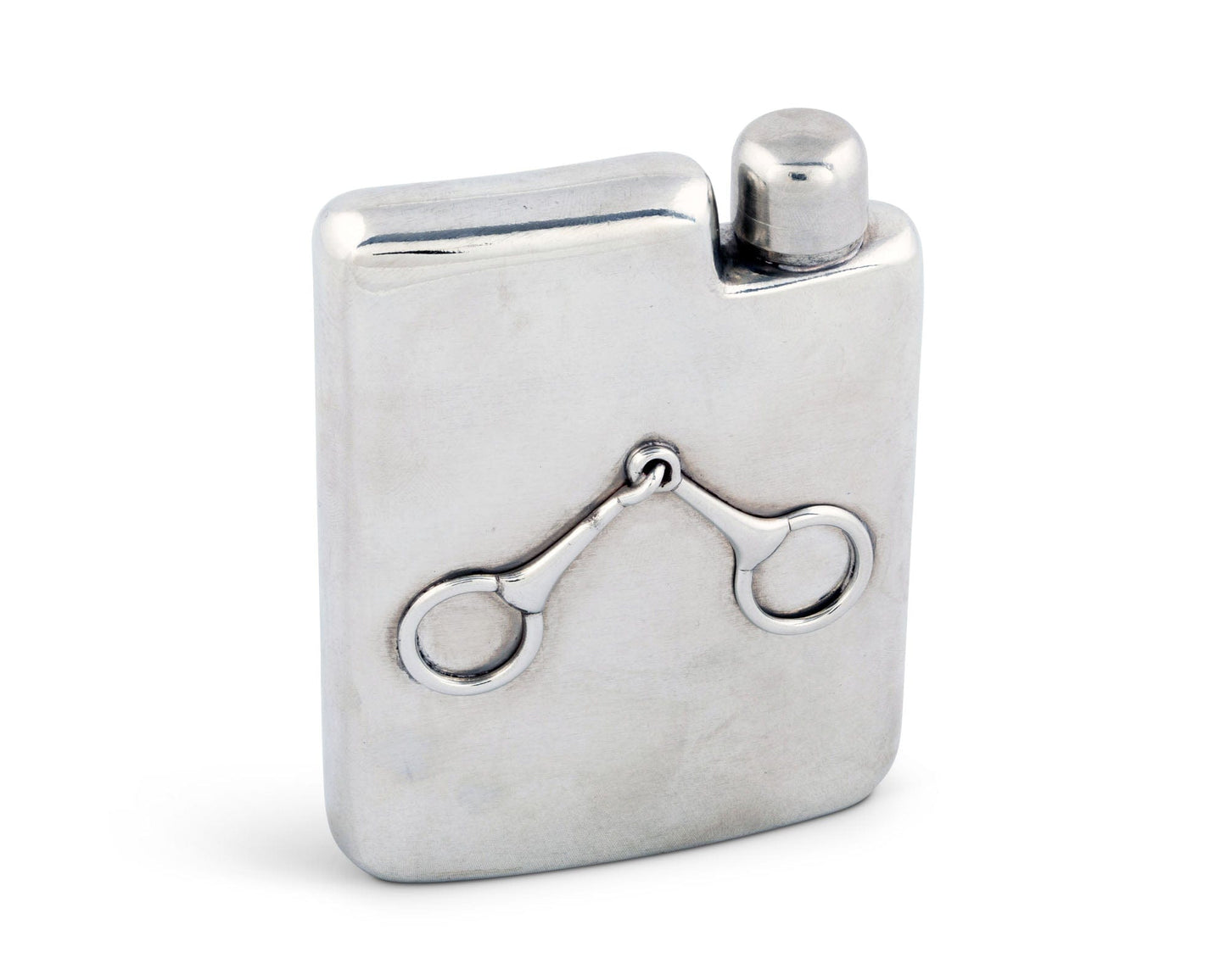 Equestrian Pewter Flask