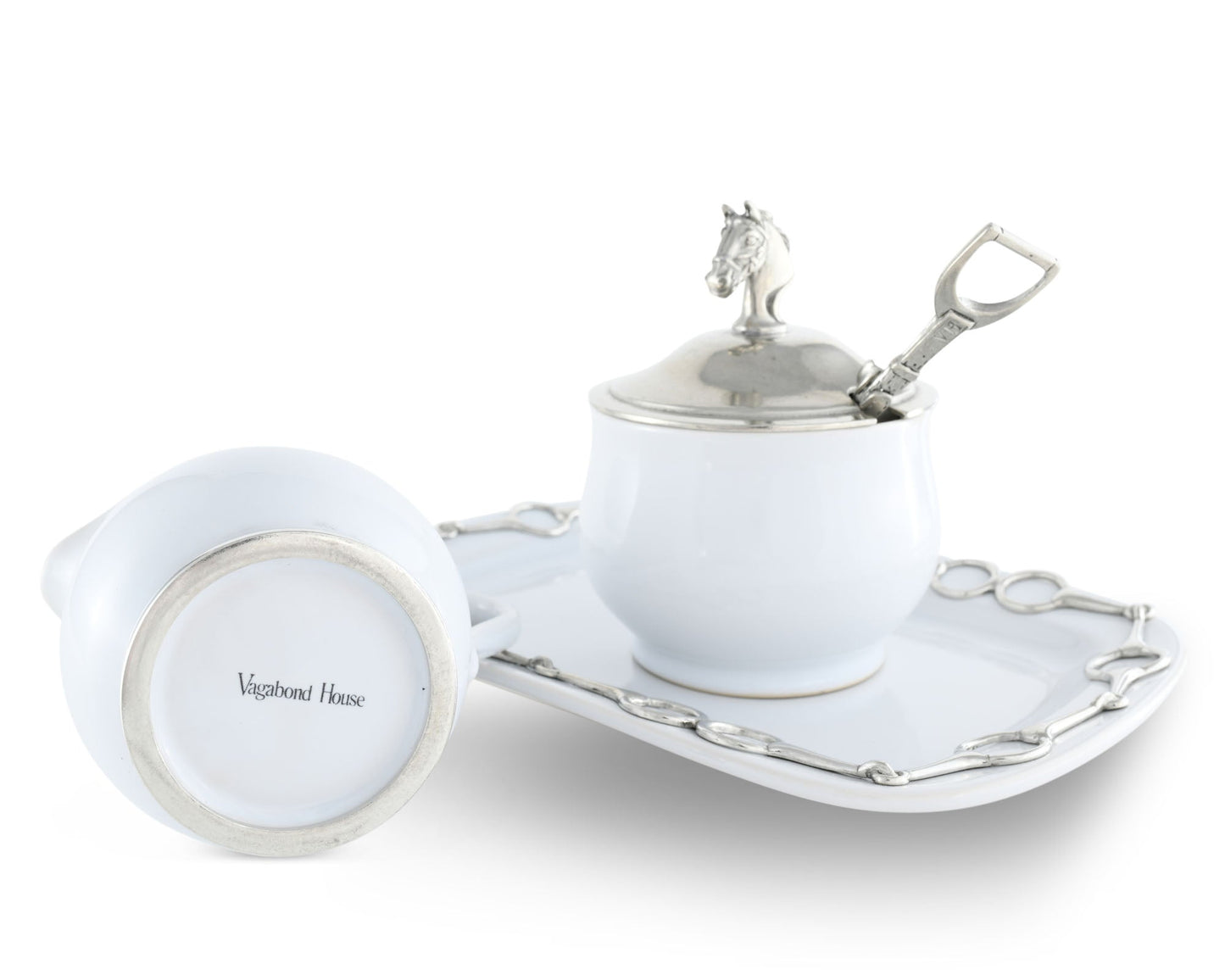 Equestrian Sugar and Creamer Set