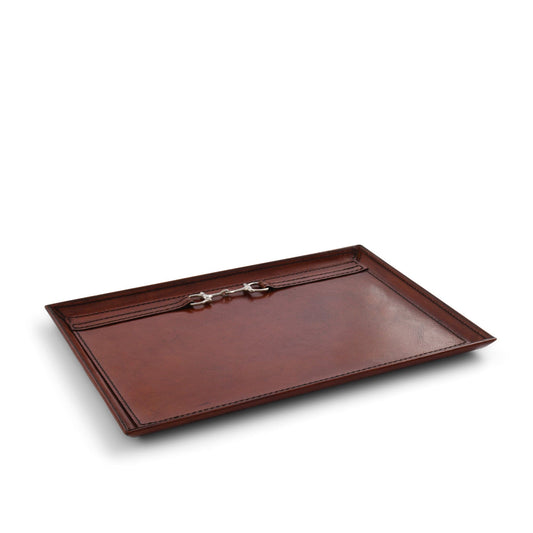 Premium Genuine Leather Equestrian Bit Catchall Tray