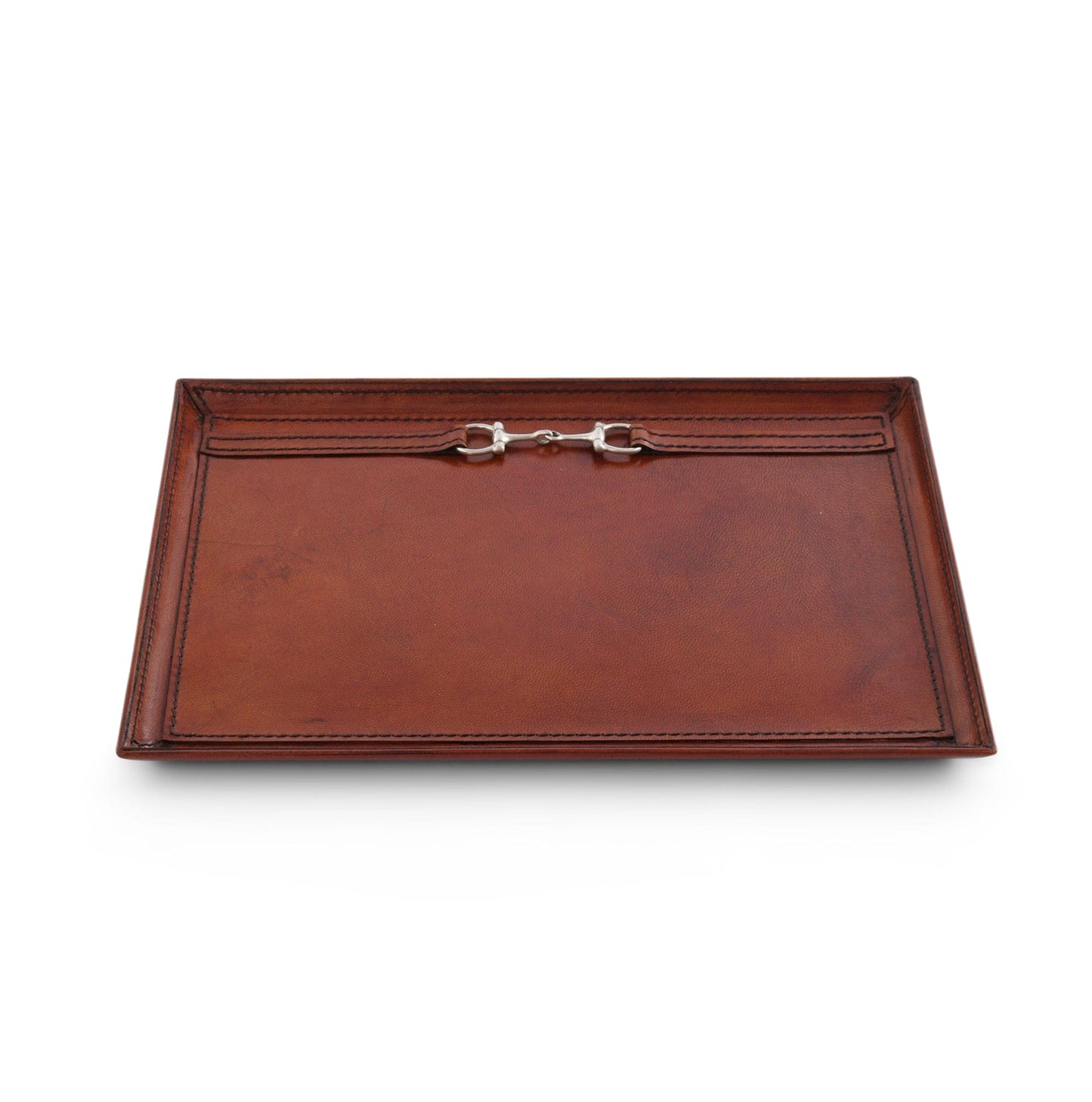 Premium Genuine Leather Equestrian Bit Catchall Tray