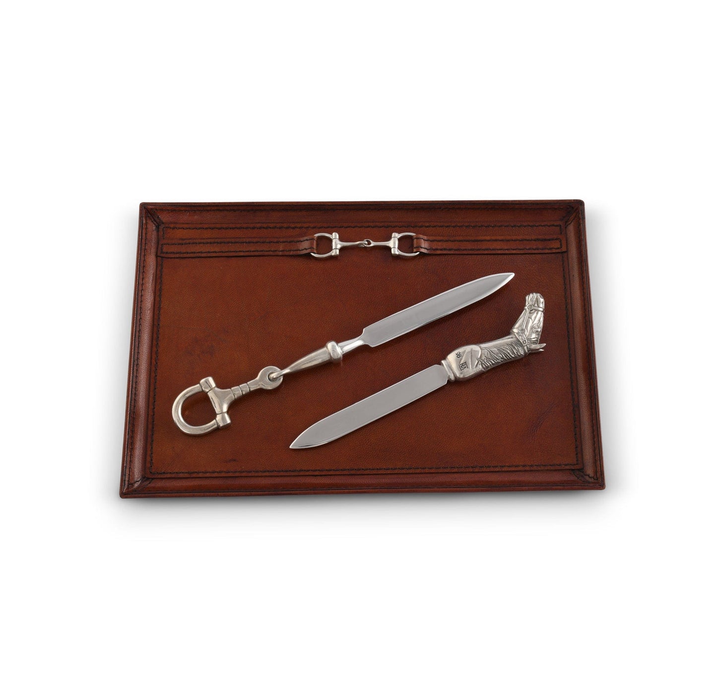 Premium Genuine Leather Equestrian Bit Catchall Tray