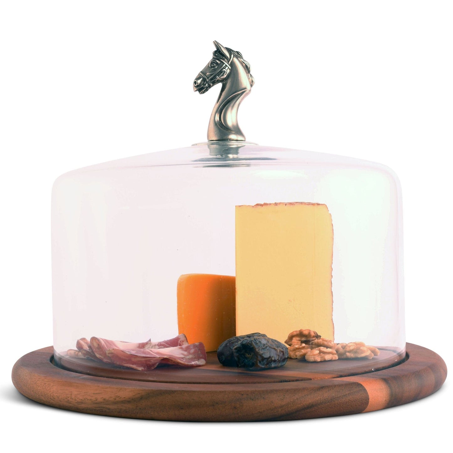 Horse Glass Covered Cheese Wood Board