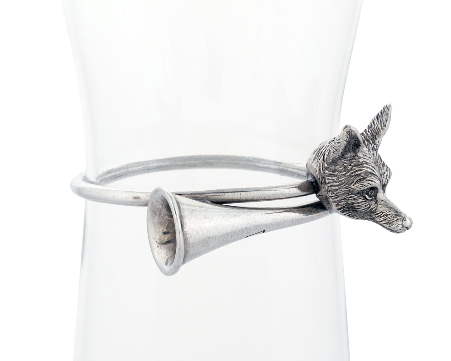 Wine Carafe with Pewter Hunt Equestrian Horn