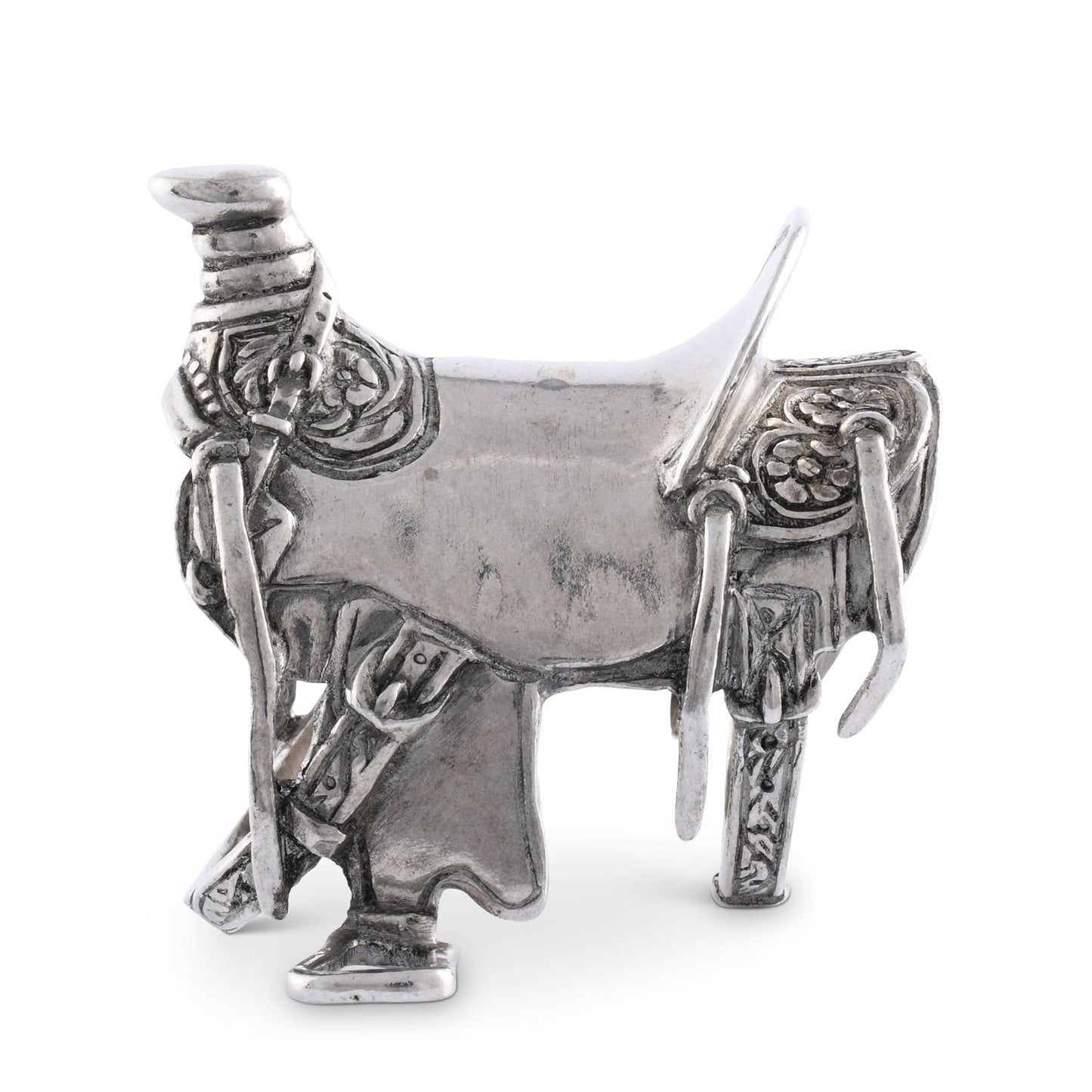 Pewter Cowboy Saddle Napkin Ring